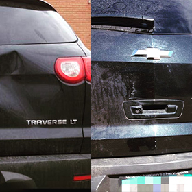 Before & After of Paintless Dent Repair